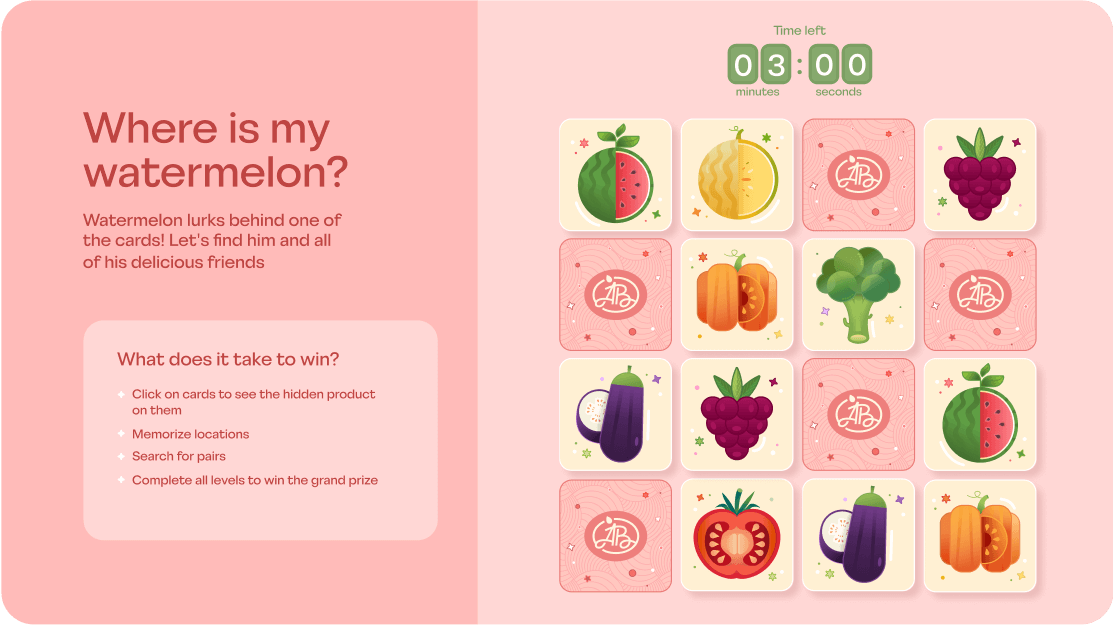 Branded memory game